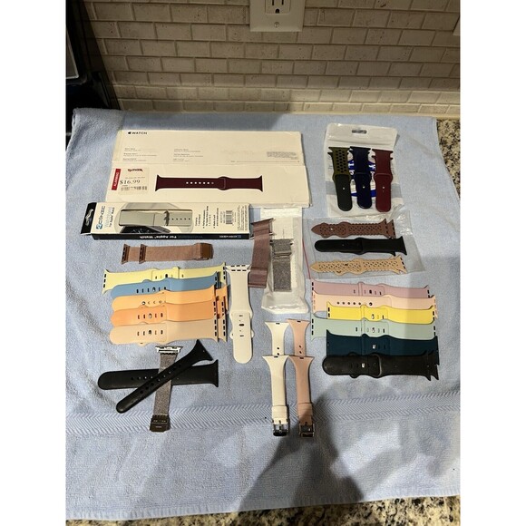 Apple Watch Band Lot 1.7 Lbs (26 Bands) - Picture 1 of 8